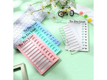 Listing 4 of 10 for Kids Chore Chart Plastic Checklist Task Board Detachable To Do List My Chores