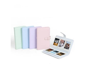 Listing 3 of 10 for Damaite 108 Pockets 3 Inch Mini Film Photo Album PU Leather Cover Photo Paper