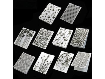 Listing 3 of 10 for 3D Embossing Folder Transparent Embossing Plastic Plates Design For DIY Paper