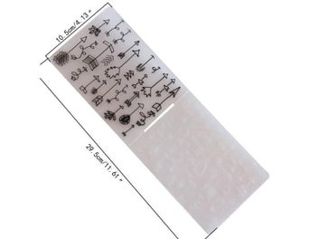 Listing 5 of 10 for 3D Embossing Folder Transparent Embossing Plastic Plates Design For DIY Paper