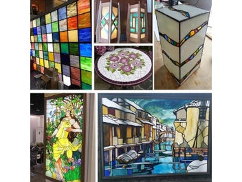 Listing 8 of 10 for Multi Color Glass Mosaic Tiles Square Mosaic Stones DIY Mosaic For Art Craft
