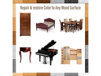 Listing 4 of 9 for Furniture TouchUp Marker 17PCS Repair Kit Wood Filler Cover Wood Scratch For