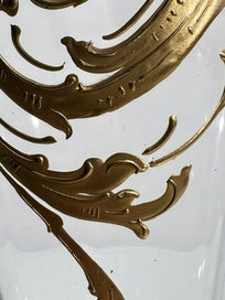 Listing 9 of 18 for Attributed François Théodore Legras or Baccarat – Tall Hand-Gilded Antique Vases