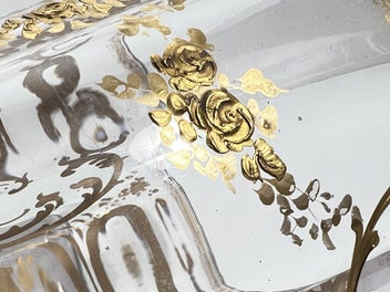 Listing 13 of 18 for Attributed François Théodore Legras or Baccarat – Tall Hand-Gilded Antique Vases