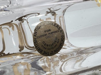 Listing 2 of 18 for Attributed François Théodore Legras or Baccarat – Tall Hand-Gilded Antique Vases