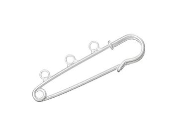 Listing 4 of 6 for 20PCs 5cm Iron Based Alloy Safety Pin Brooches Connectors Findings For DIT