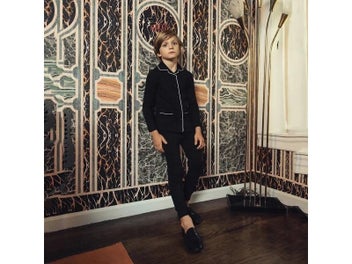 Listing 9 of 11 for AS Embroidery Velour Collection Autumn Family Matching Clothing Girl Robe Maxi