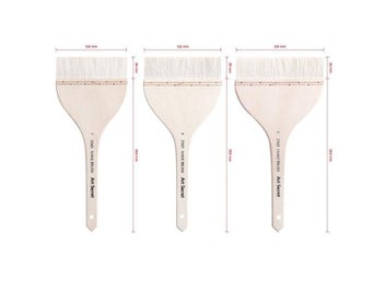 Listing 5 of 8 for High Grade Goat Hair Wooden Handle Copper Wire Twisted Art Brushes For