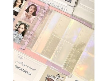 Listing 5 of 8 for 10pcs Laser 3inch 5inch Photo Album Photocards Holder A5 Binder Refill Pockets