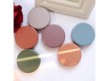 Listing 1 of 9 for Solid Color Elegant Lady Contact Lens Case With Mirror Cosmetic Contact Box