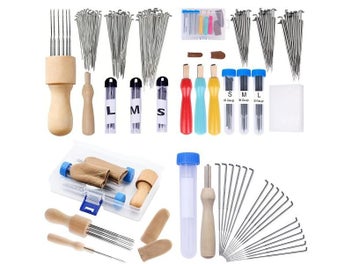 Listing 3 of 10 for Wool Felting Needles Kit Wood Handle Felting Needles Pack Wool Felt DIY Craft