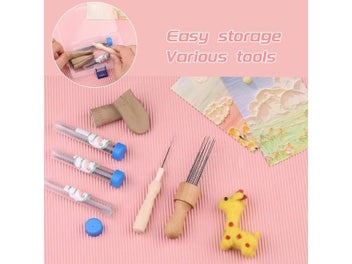 Listing 8 of 10 for Wool Felting Needles Kit Wood Handle Felting Needles Pack Wool Felt DIY Craft