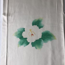 Listing 15 of 16 for Vintage Japanese Silk Fabric Pieces Floral Print Kimono Panels x2