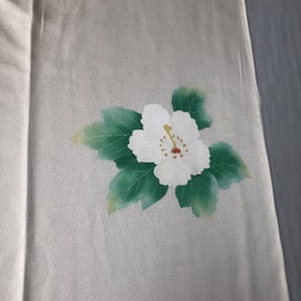 Listing 10 of 16 for Vintage Japanese Silk Fabric Pieces Floral Print Kimono Panels x2