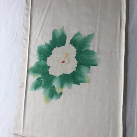 Listing 12 of 16 for Vintage Japanese Silk Fabric Pieces Floral Print Kimono Panels x2