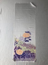 Listing 15 of 16 for Vintage Japanese Silk Floral Print Fabric Piece