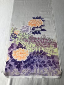 Listing 11 of 16 for Vintage Japanese Silk Floral Print Fabric Piece