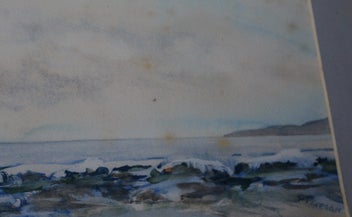 Listing 7 of 16 for +++ ORIGINAL SIGNED "P. PIERSON " COASTAL SCENE PAINTING +++