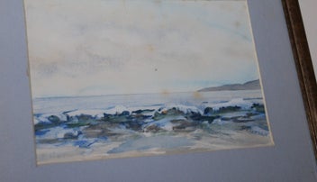 Listing 9 of 16 for +++ ORIGINAL SIGNED "P. PIERSON " COASTAL SCENE PAINTING +++