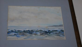 Listing 12 of 16 for +++ ORIGINAL SIGNED "P. PIERSON " COASTAL SCENE PAINTING +++