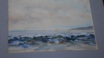 Listing 14 of 16 for +++ ORIGINAL SIGNED "P. PIERSON " COASTAL SCENE PAINTING +++