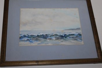 Listing 15 of 16 for +++ ORIGINAL SIGNED "P. PIERSON " COASTAL SCENE PAINTING +++