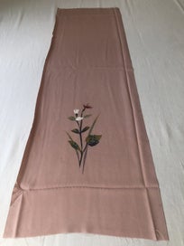 Listing 6 of 12 for Vintage Japanese Silk Fabric Piece Floral Print Kimono Panel