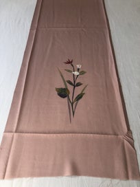 Listing 7 of 12 for Vintage Japanese Silk Fabric Piece Floral Print Kimono Panel