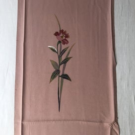 Listing 7 of 11 for Vintage Japanese Silk Fabric Piece Floral Print Kimono Panel