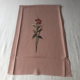 Listing 10 of 11 for Vintage Japanese Silk Fabric Piece Floral Print Kimono Panel