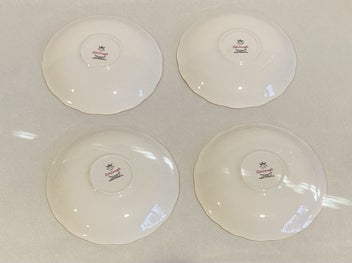 Listing 8 of 12 for Four Colclough Nigella Blue Flowers Trios (12 Pieces) - Stunning