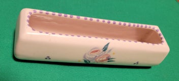 Listing 2 of 16 for Poole Pottery Posy and Stone Log Tray Trough Vase