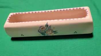 Listing 3 of 16 for Poole Pottery Posy and Stone Log Tray Trough Vase