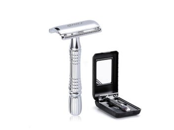 Listing 3 of 10 for BAILI Double Edge Safety Razor Manual Barber Shaver Travel Case 1 Blade