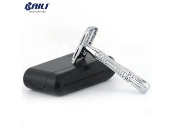 Listing 7 of 10 for BAILI Double Edge Safety Razor Manual Barber Shaver Travel Case 1 Blade