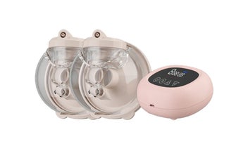 Listing 2 of 3 for Double Wearable Breast Pump Electric Hands Free Breast Pumps-Pink
