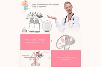 Listing 3 of 3 for Double Electric Breast Pump Portable And Rechargeable Extractor For Breastfeedin