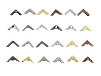 Listing 3 of 10 for 12PCS Bronze/Silver/Bronze Option Book Scrapbooking Albums Menus Folders Corner