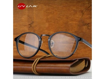Listing 4 of 10 for UVLAIK Optical Glasses Frame Boston Eyeglasses Round Myopia Frames Women Clear