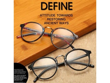 Listing 5 of 10 for UVLAIK Optical Glasses Frame Boston Eyeglasses Round Myopia Frames Women Clear