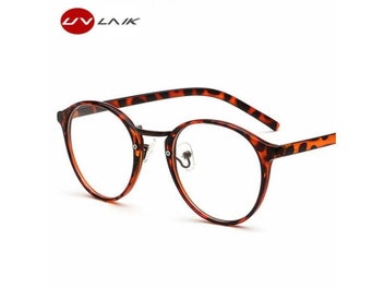 Listing 8 of 10 for UVLAIK Optical Glasses Frame Boston Eyeglasses Round Myopia Frames Women Clear