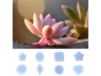 Listing 8 of 10 for 3D Silicone Mold For Diamond Love Heart Round Succulent Flower Pot DIY Ashtray