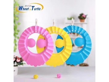 Listing 3 of 10 for Adjustable Baby Shampoo Cap Waterproof Splashguard Bath Visor Hat Durable