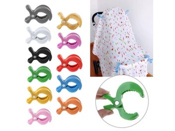 Listing 3 of 10 for Colorful New Baby Car Seat Accessories Toy Lamp Pram Stroller Peg To Hook Cover