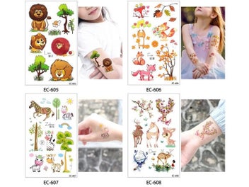 Listing 5 of 10 for 20 Designs 1 Sheet Children Animal Tattoo EC Sticker For Body Art