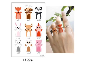 Listing 1 of 10 for 20 Designs 1 Sheet Children Animal Tattoo EC Sticker For Body Art