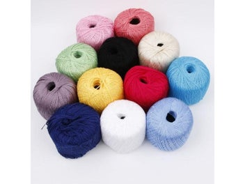 Listing 3 of 10 for 400 Meters Cotton Cord Thread For Embroidery Crochet Knitting