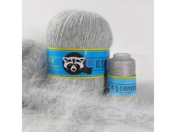 Listing 3 of 10 for Hand Knitting Long Plush Mink Cashmere Yarn For Woman Cardigan Scarf Hat 50