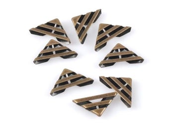 Listing 5 of 7 for 40pcs Bronze Metal Book Scrapbooking Album Menu Folder Corner Protectors Corner