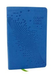 Listing 1 of 1 for NKJV, Color Code Bible for Kids, Blue Leathersoft, Comfort Print